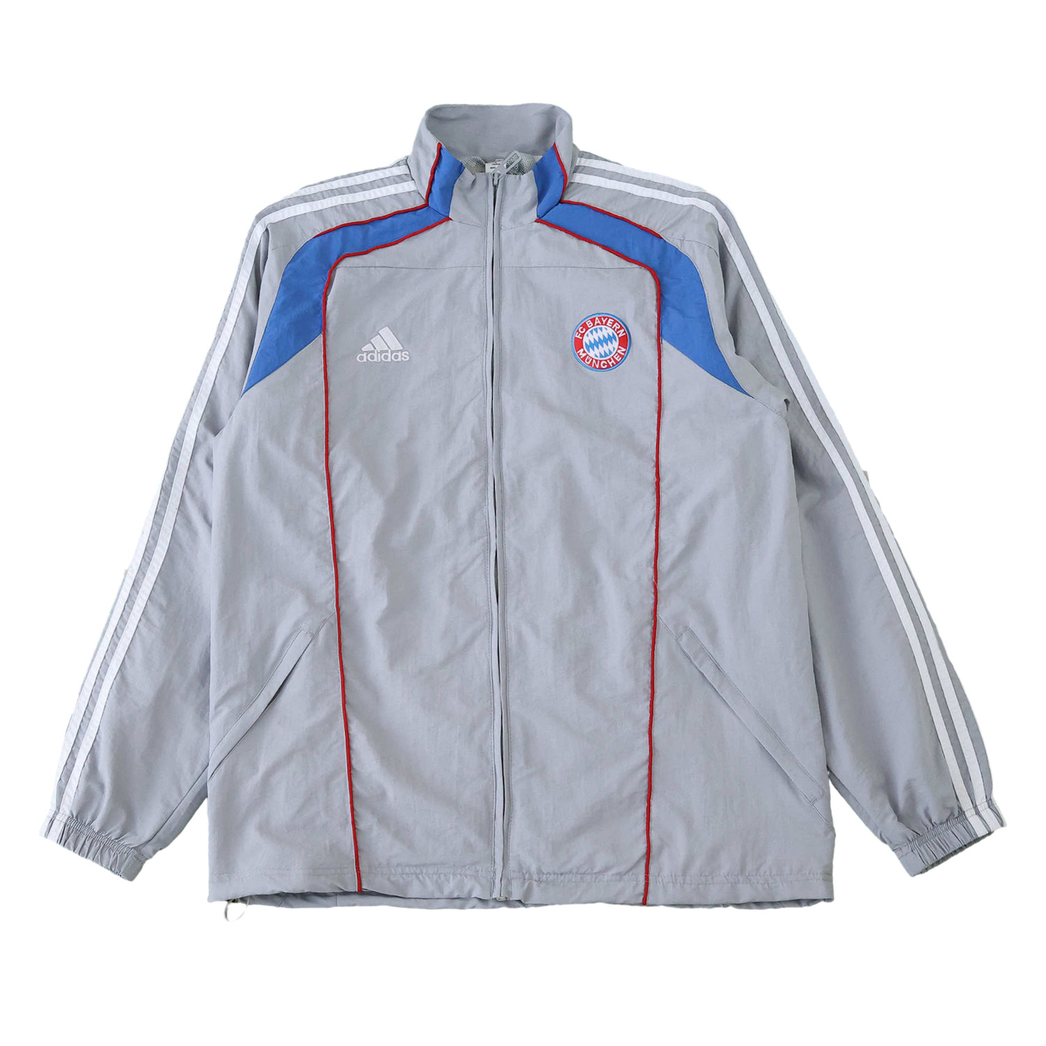 TFK-turbofussballkit-Bayern Munich 25-26 Grey Throwback Windbreaker Jacket - Grey
