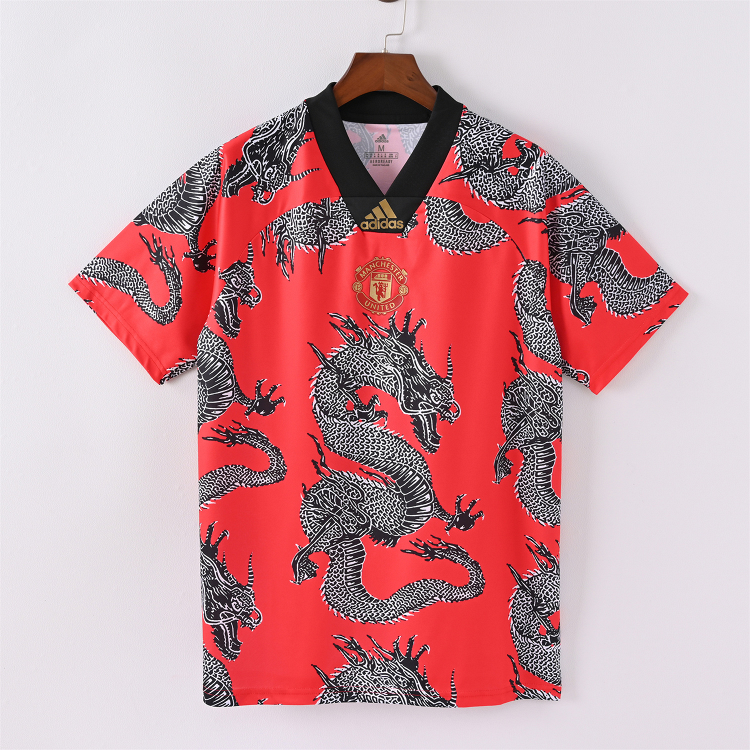 TFK-turbofussballkit-Retro Manchester United 2019-20 Chinese New Year Special Edition Jersey