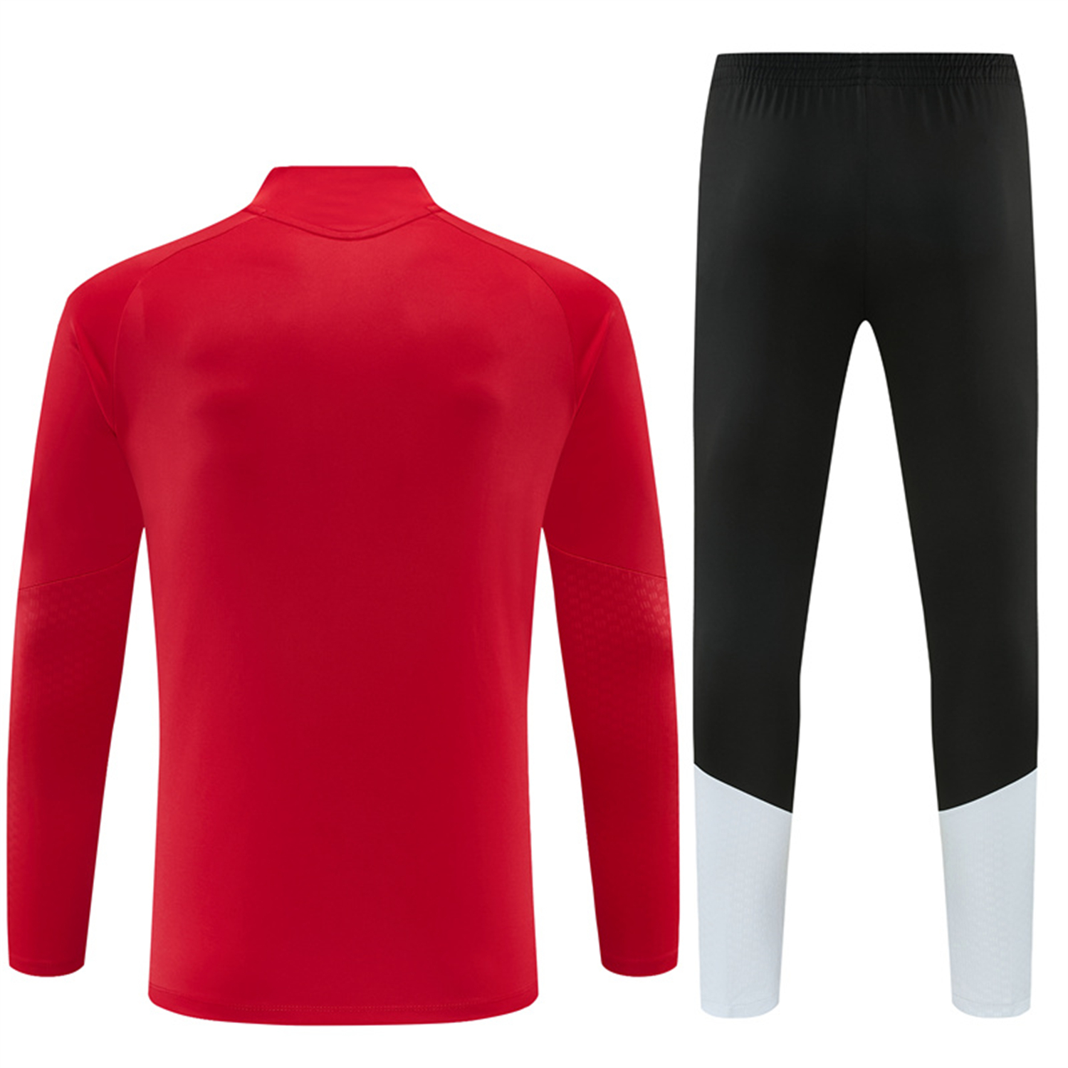 TFK-turbofussballkit-Spain 2026 Kids Long Sleeve Training Set - Red Top & Black Pants
