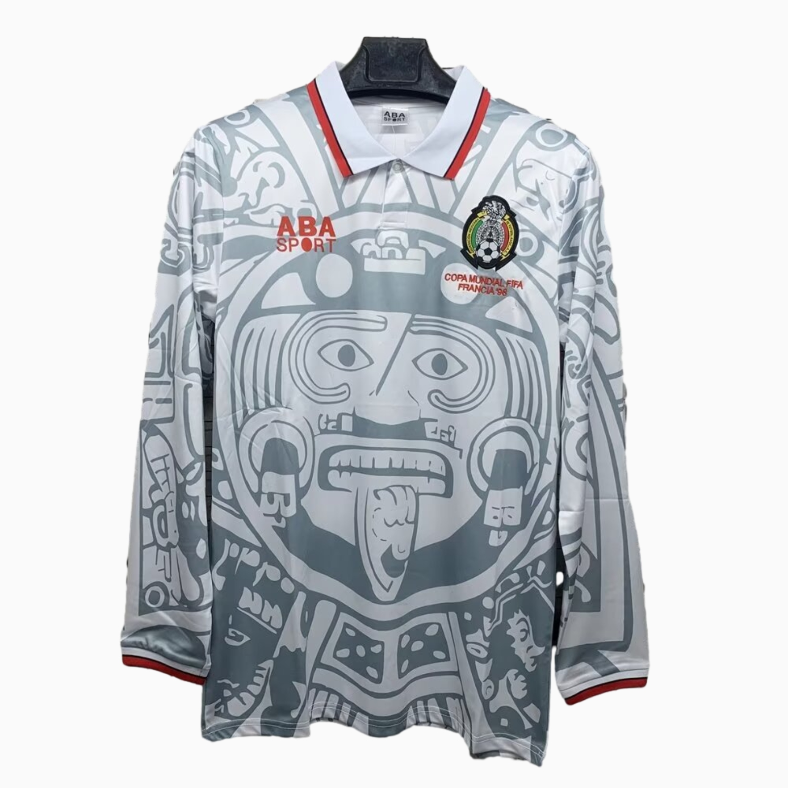 TFK-turbofussballkit-Retro Mexico 1998 Away Long Sleeves Jersey