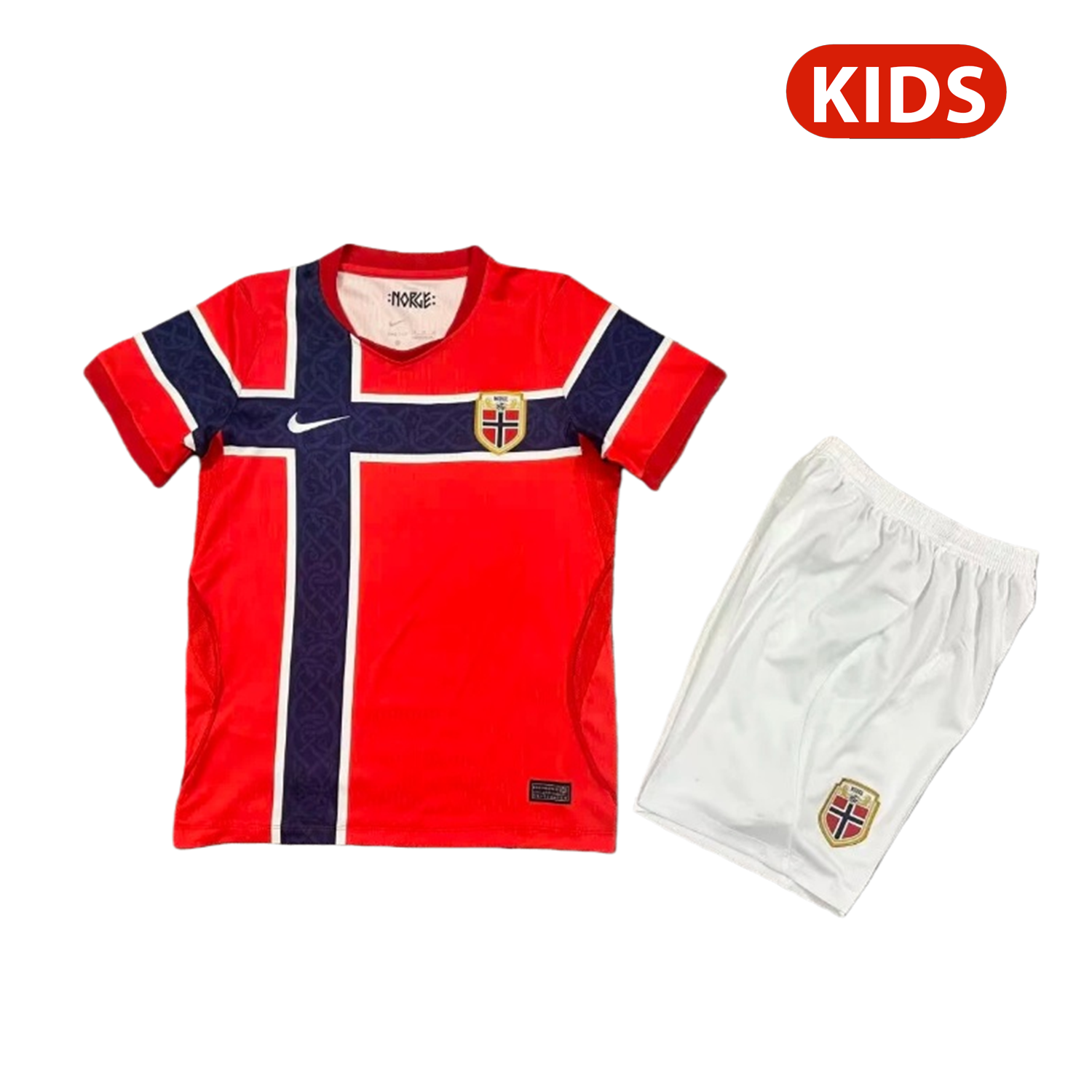 TFK-turbofussballkit-Norway 2026 Home Kids Kit