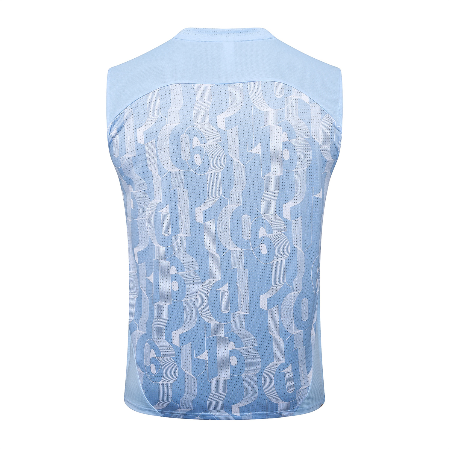 TFK-turbofussballkit-Manchester City 25-26 Vest Training Set - Sky Blue Vest and Deep Blue Shorts