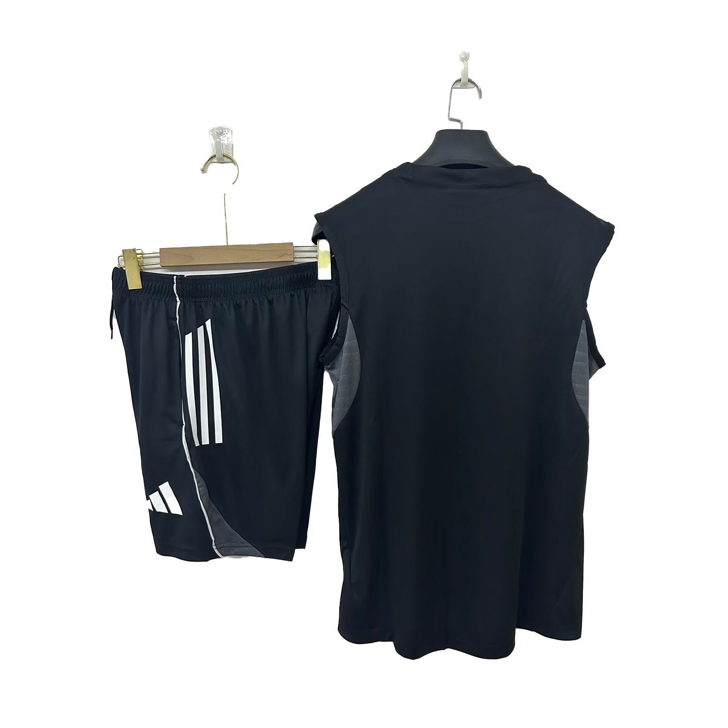 TFK-turbofussballkit-Frankfurt 25-26 Vest Training Set - Black Vest & Black Short