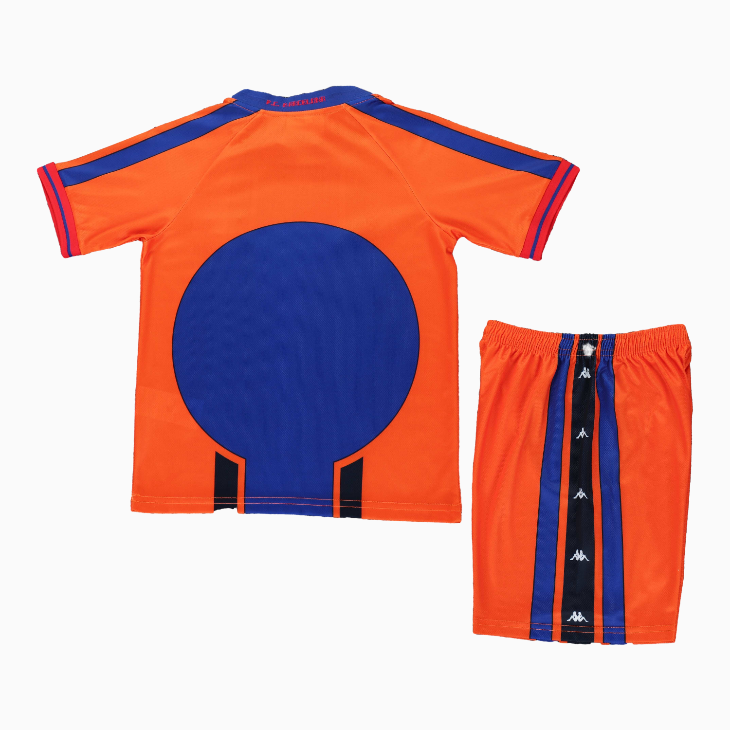TFK-turbofussballkit-Retro Barcelona 1997-98 Away Kids Kit