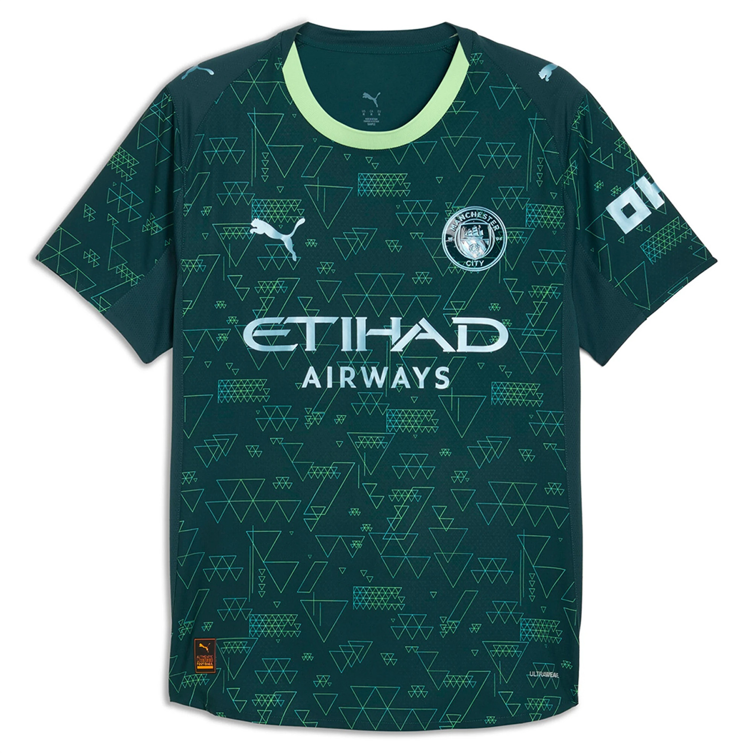 TFK-turbofussballkit-Manchester City 25-26 Fourth Green Jersey - Player Version