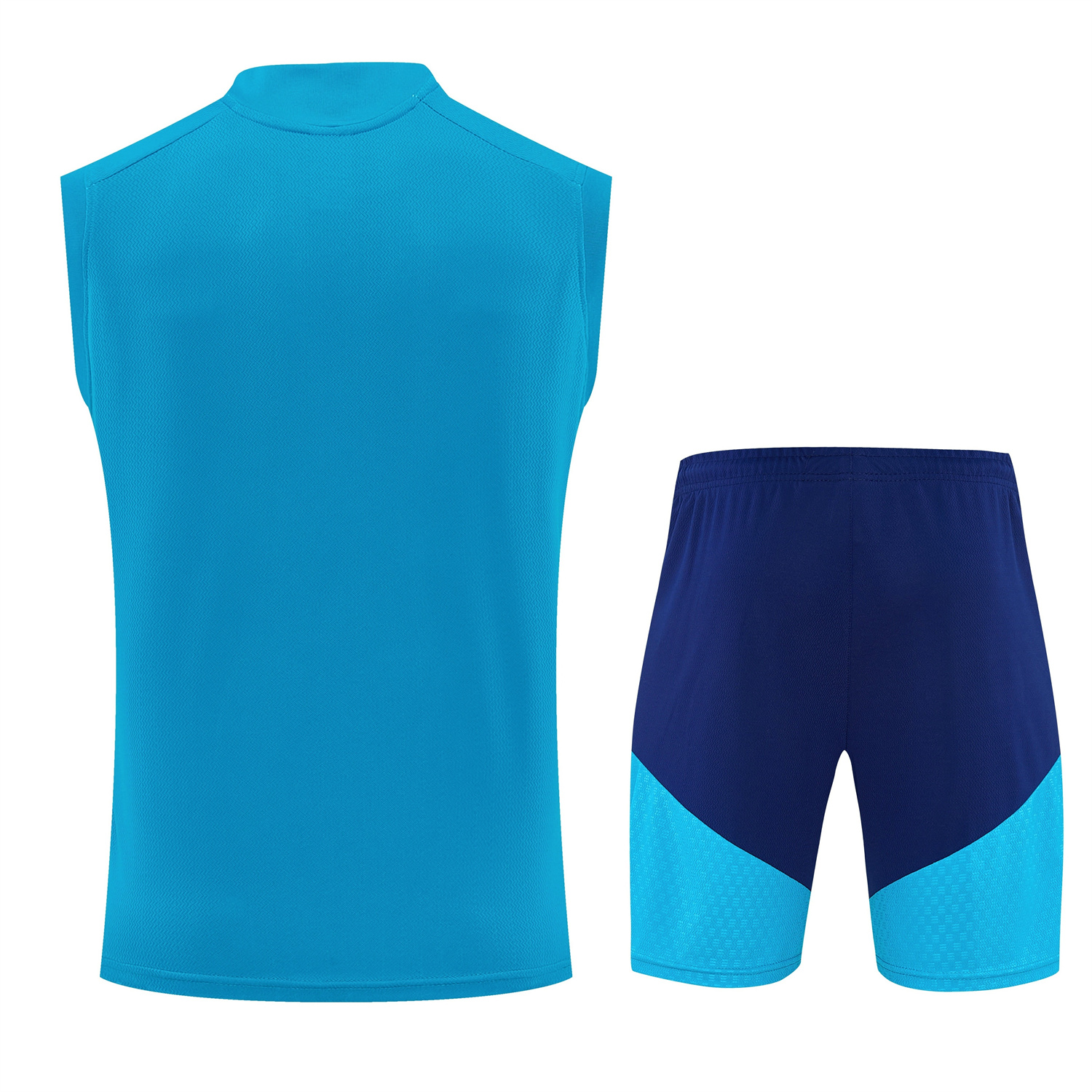 TFK-turbofussballkit-Spain 2026 Vest Training Set - Lake Blue Vest and Dark Blue Shorts