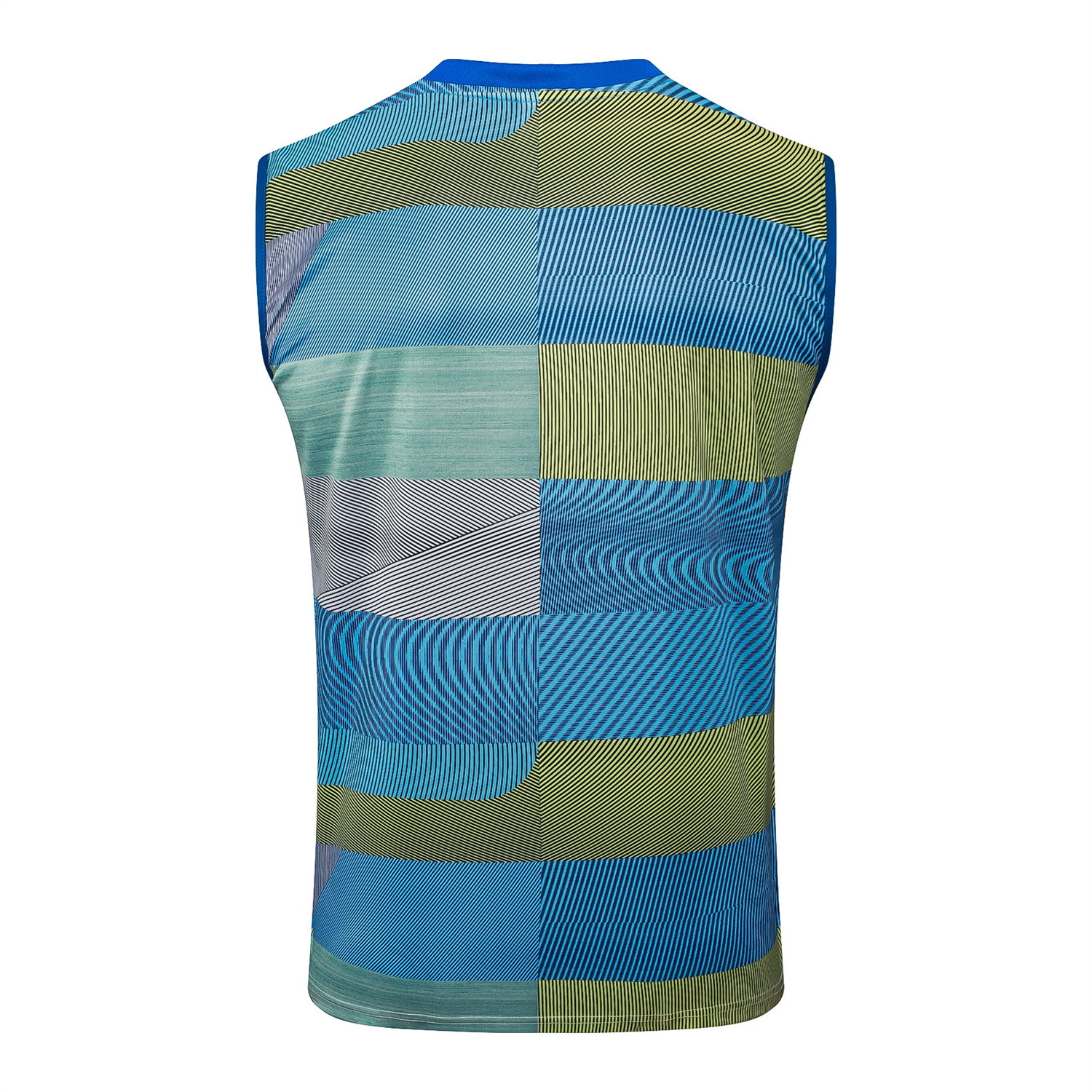 TFK-turbofussballkit-Real Madrid 25-26 Vest Training Set - Blue-Gray Camouflage Vest and Black Shorts