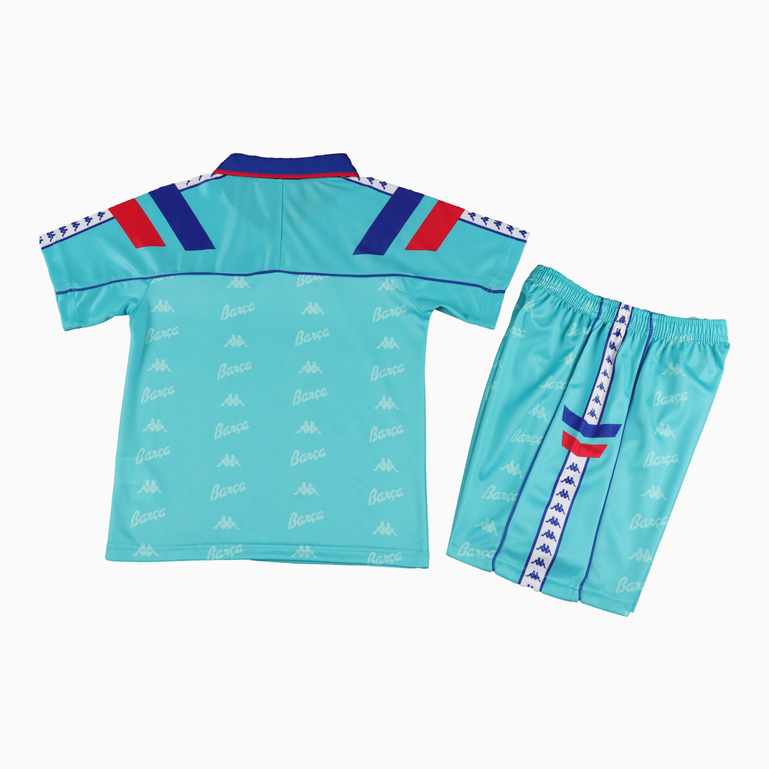 TFK-turbofussballkit-Retro Barcelona 1992-95 Away Kids Kit