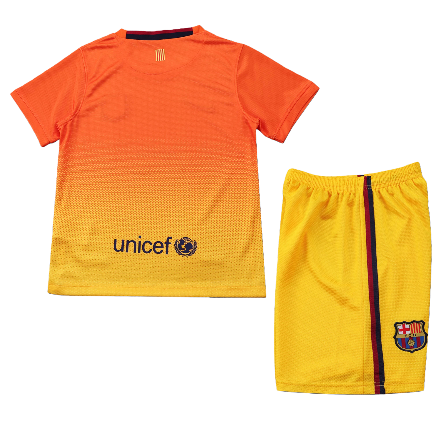 TFK-turbofussballkit-Retro Barcelona 2012-13 Away Kids Kit
