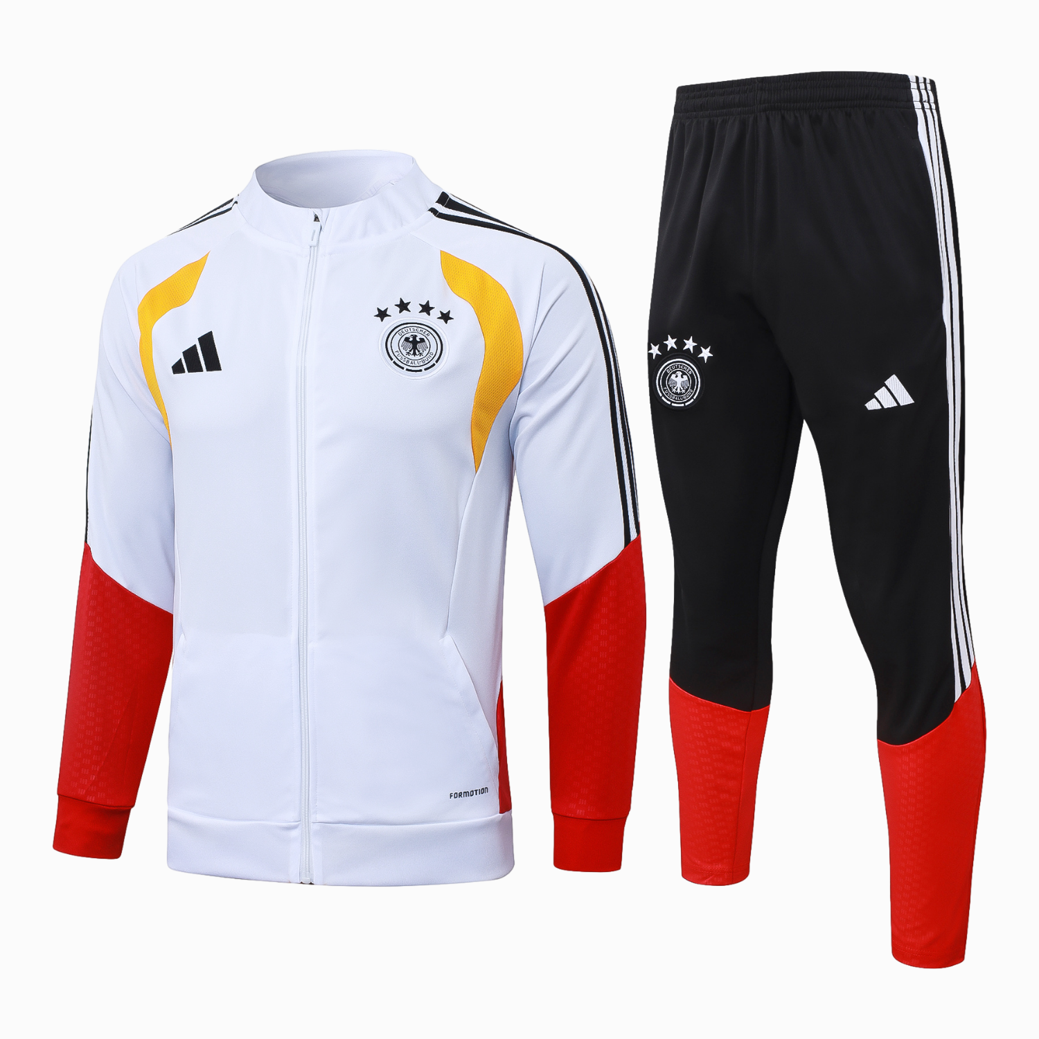 TFK-turbofussballkit-Germany 2026 Windbreaker Training Set - White Top and Black Pants