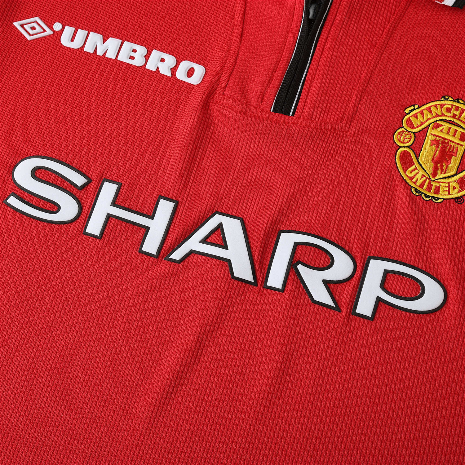 TFK-turbofussballkit-Retro Manchester United 98-99 Home Long Sleeve Jersey