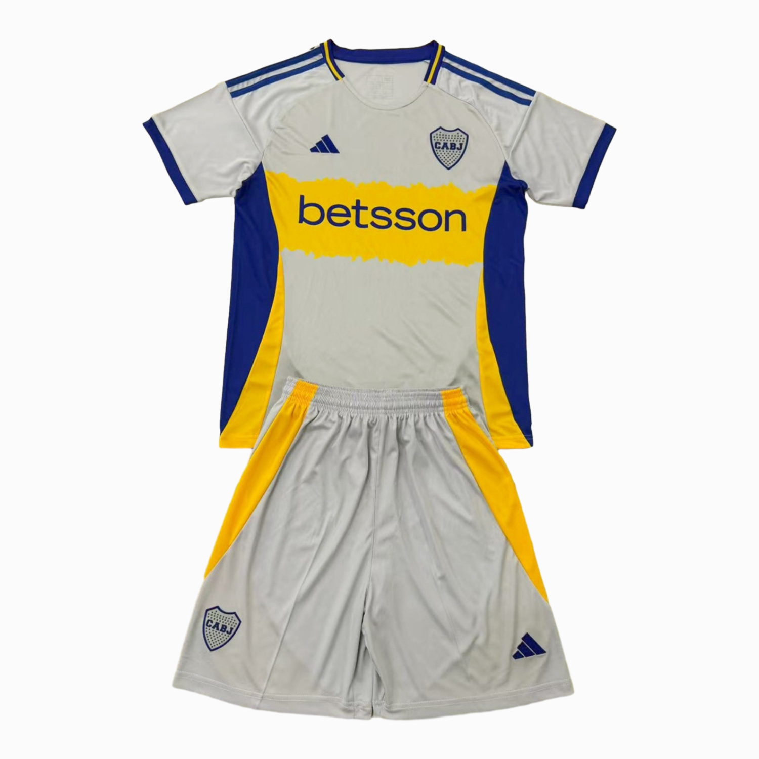 TFK-turbofussballkit-Boca Juniors 25-26 Grey Concept Men's Adult Jersey Set - Fans Version