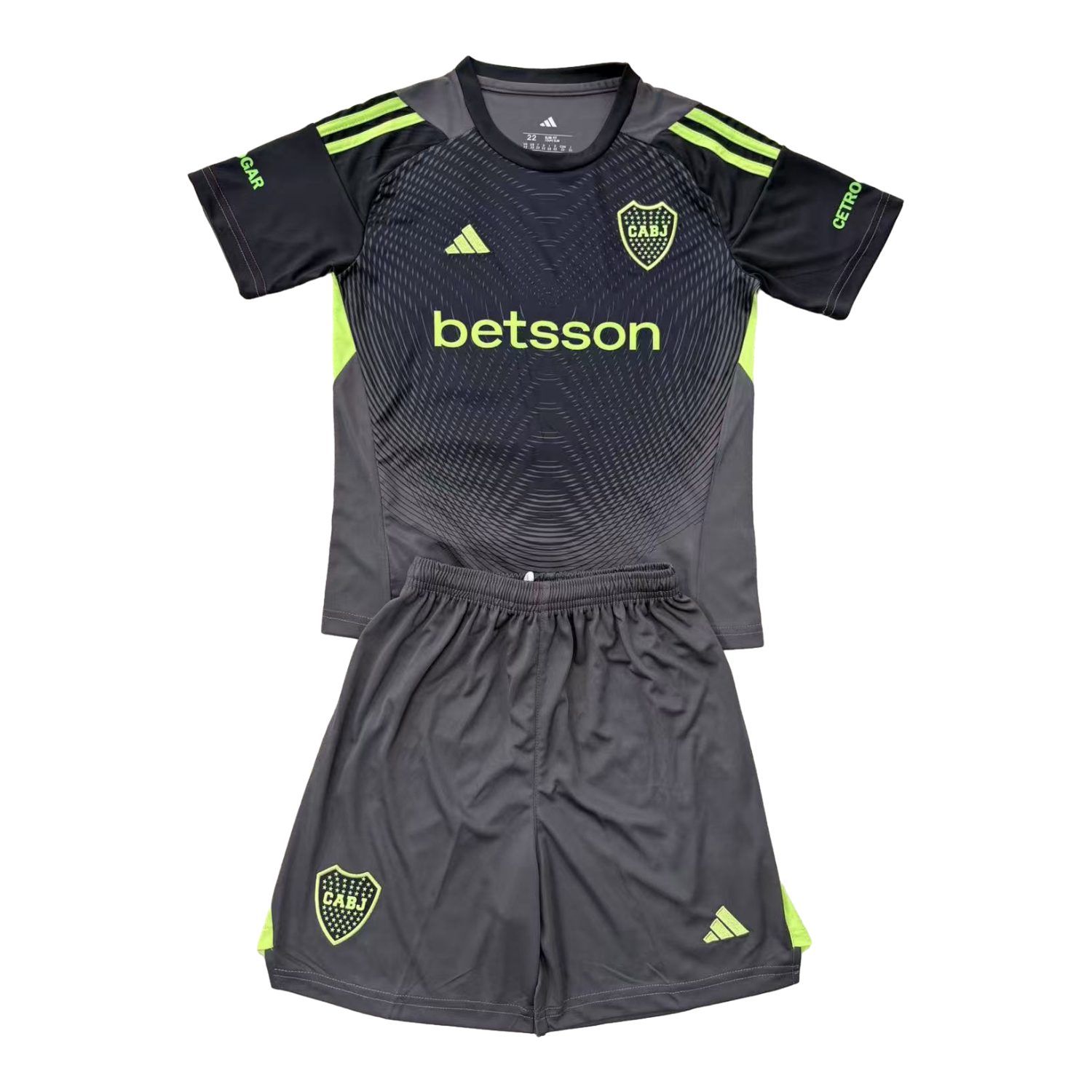 TFK-turbofussballkit-Boca Juniors 25-26 Black Goalkeeper Men's Adult Jersey Set - Fans Version