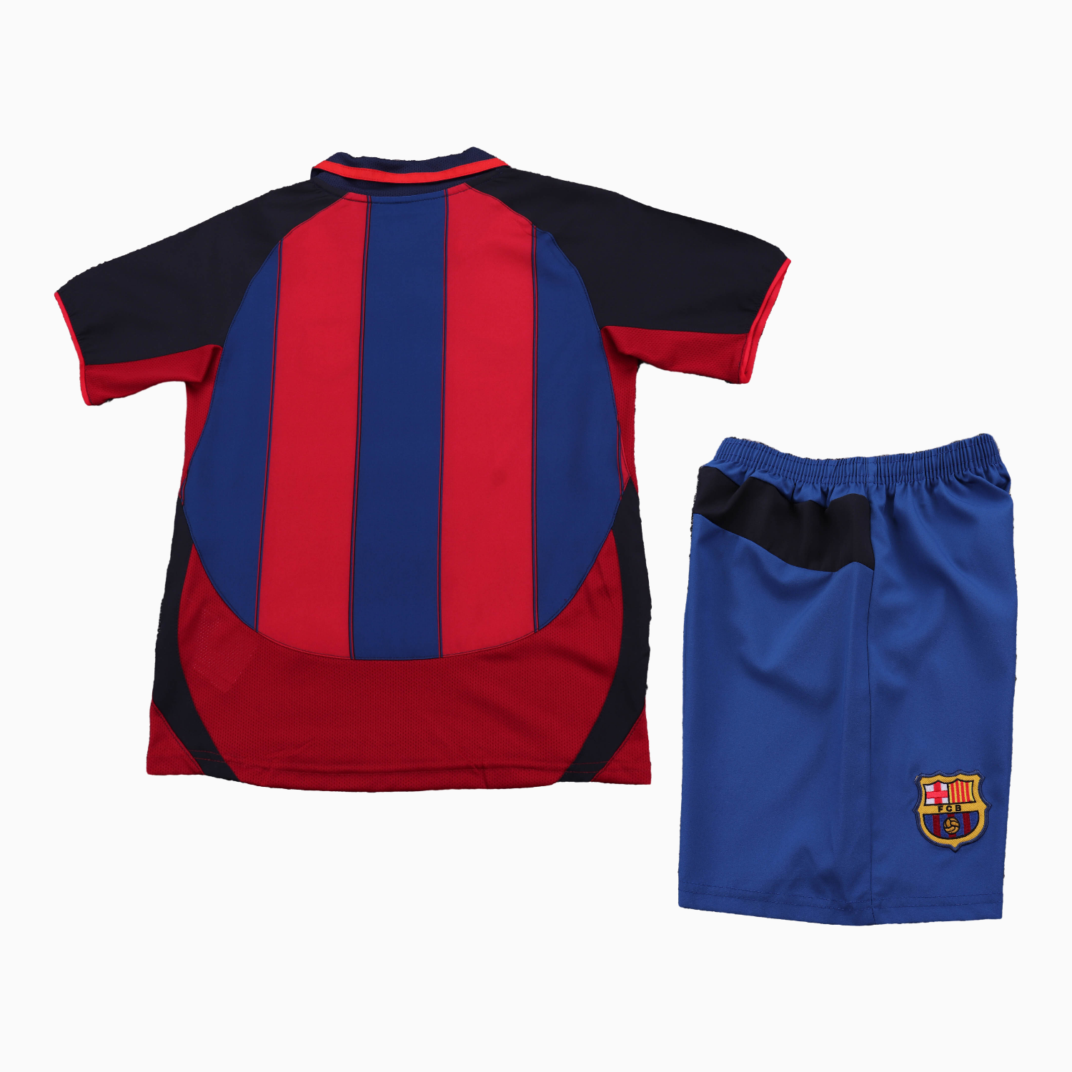TFK-turbofussballkit-Retro Barcelona 2003-04 Home Kids Kit
