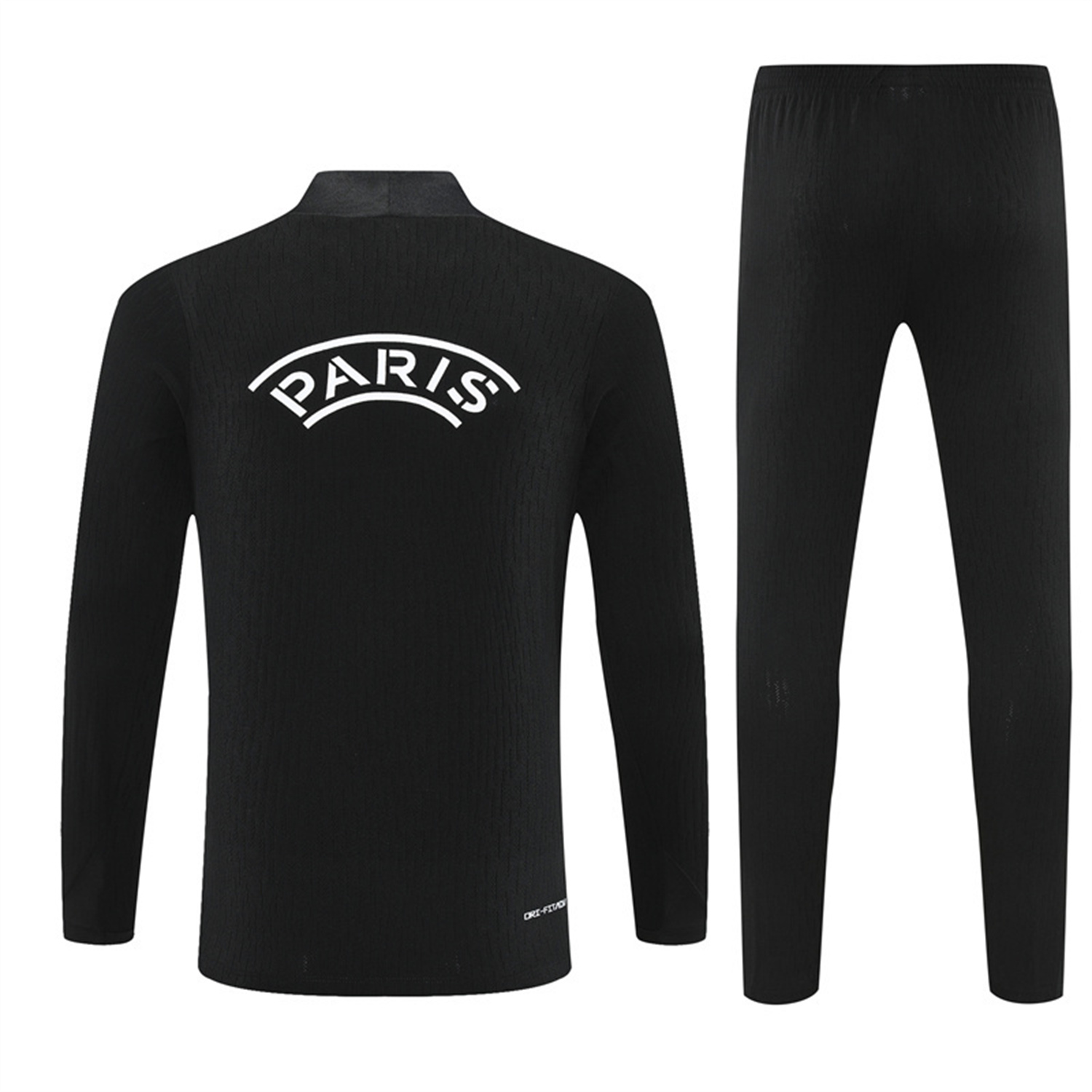TFK-turbofussballkit-Paris Saint-Germain PSG 25-26 Jordan Kids Long Sleeve Training Set - Pure Black Top & Pants