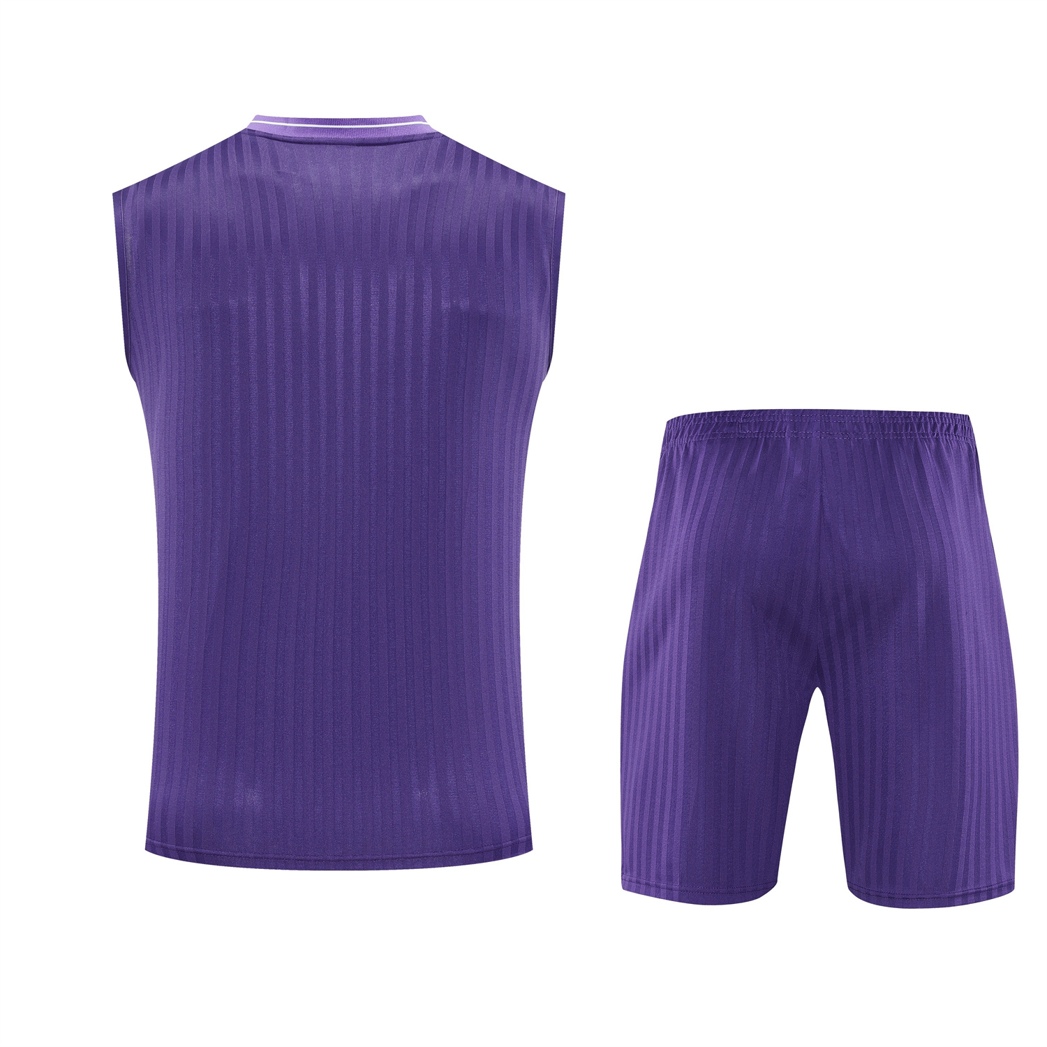 TFK-turbofussballkit-Real Madrid 25-26 Vest Training Set - Pure Purple Vest & Purple Shorts