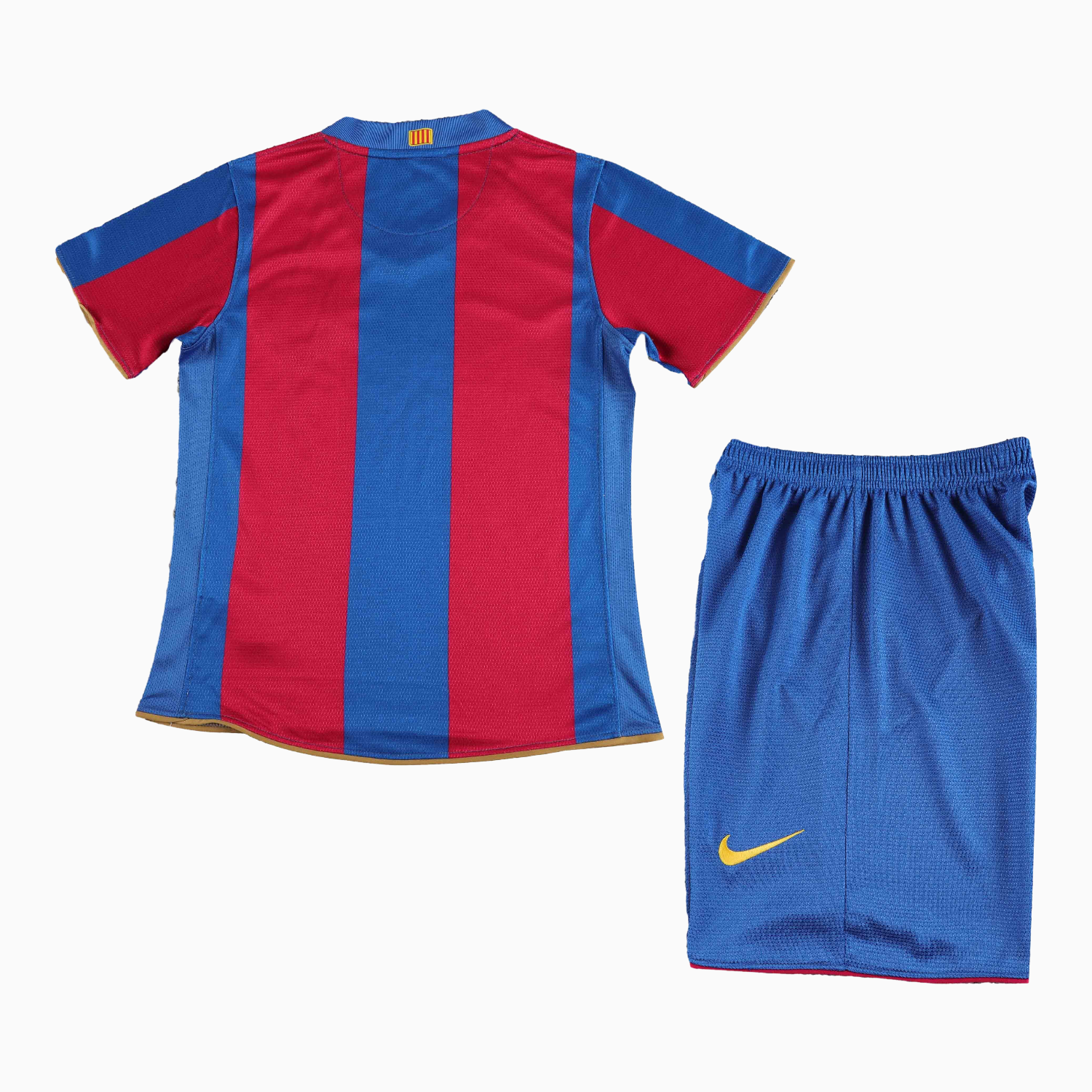 TFK-turbofussballkit-Retro Barcelona 2007-08 Home Kids Kit
