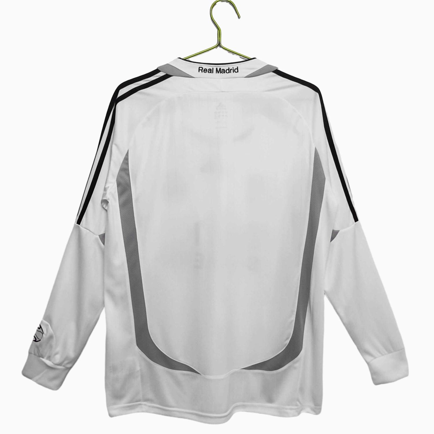 TFK-turbofussballkit-Retro Real Madrid 06-07 Home Long Sleeve Jersey