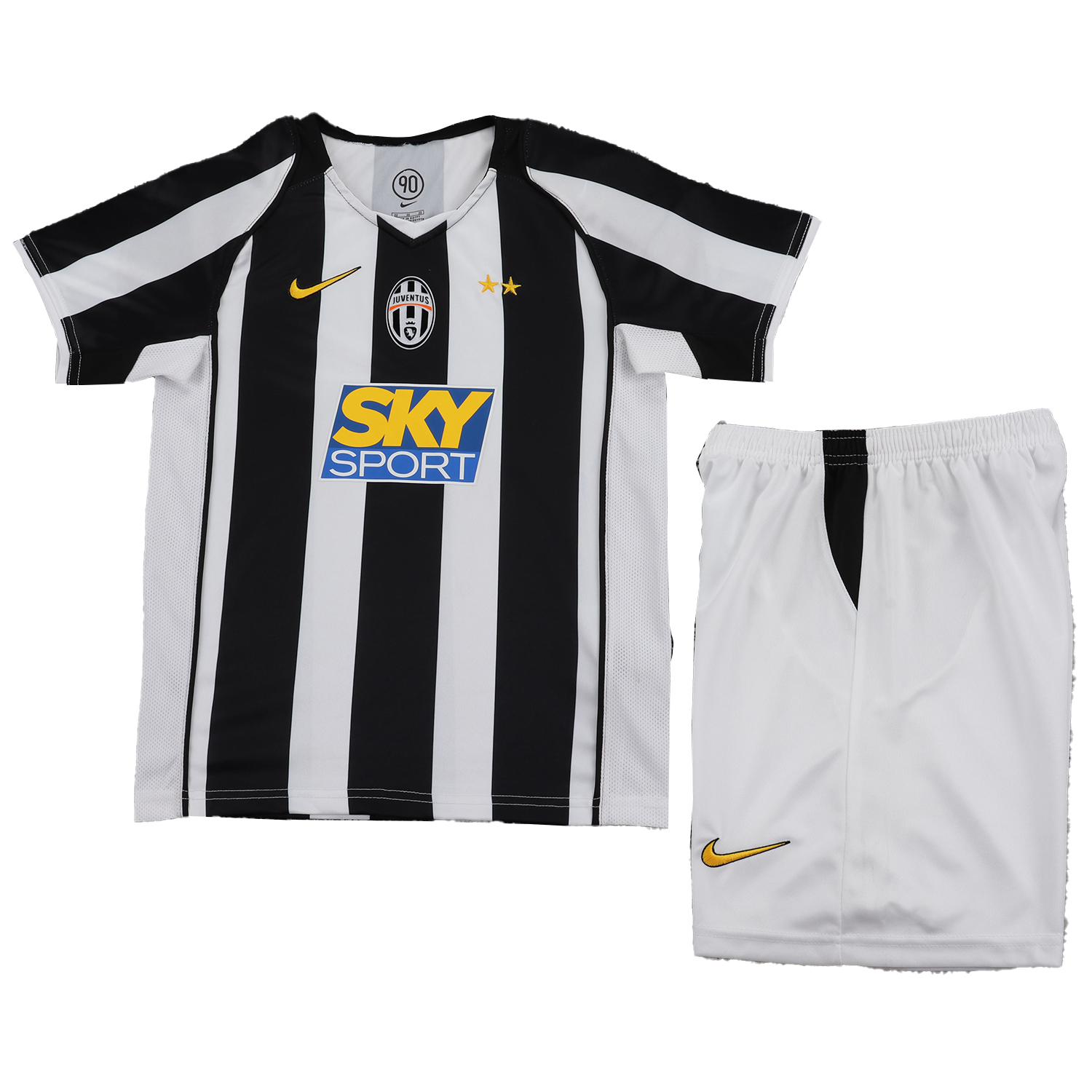 TFK-turbofussballkit-Retro Juventus 2004-05 Home Kids Kit