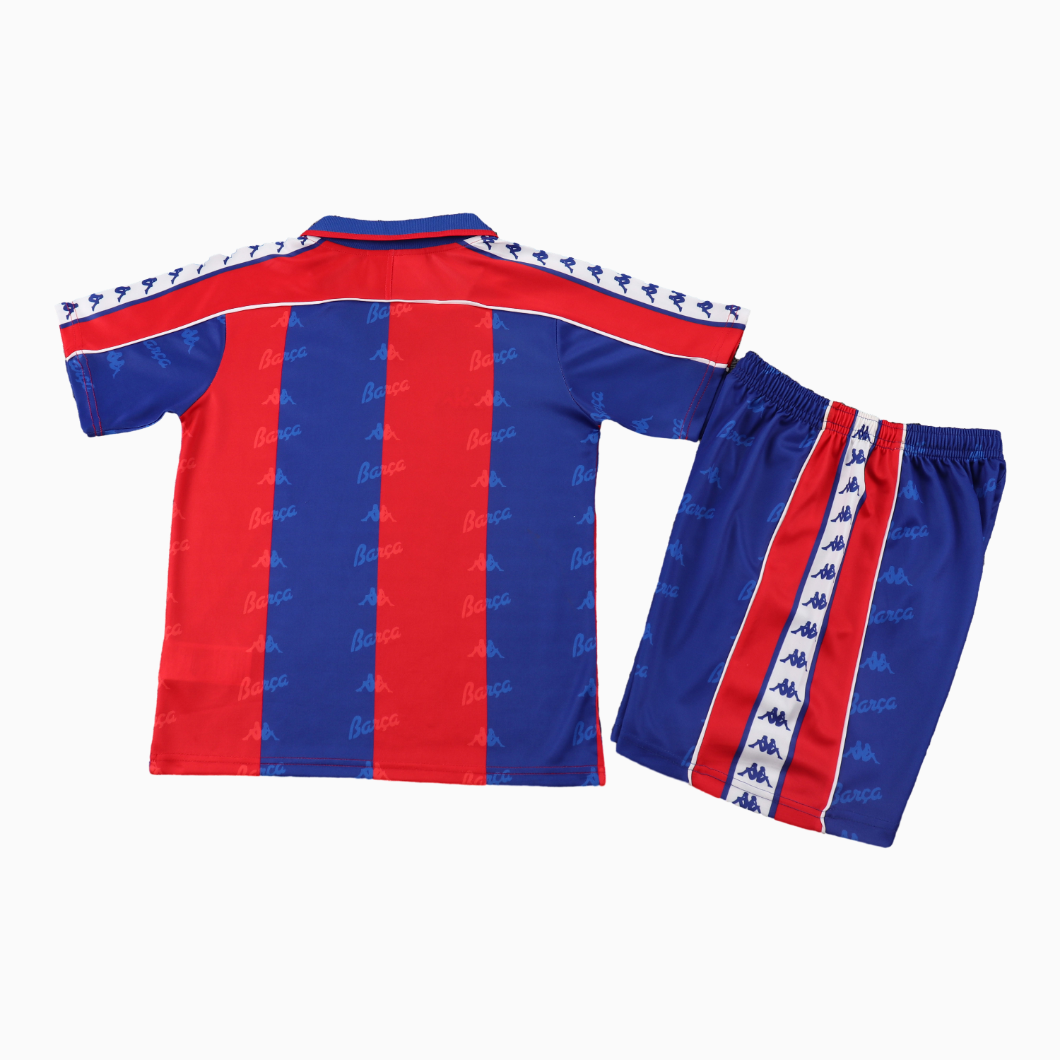 TFK-turbofussballkit-Retro Barcelona 1992-95 Home Kids Kit