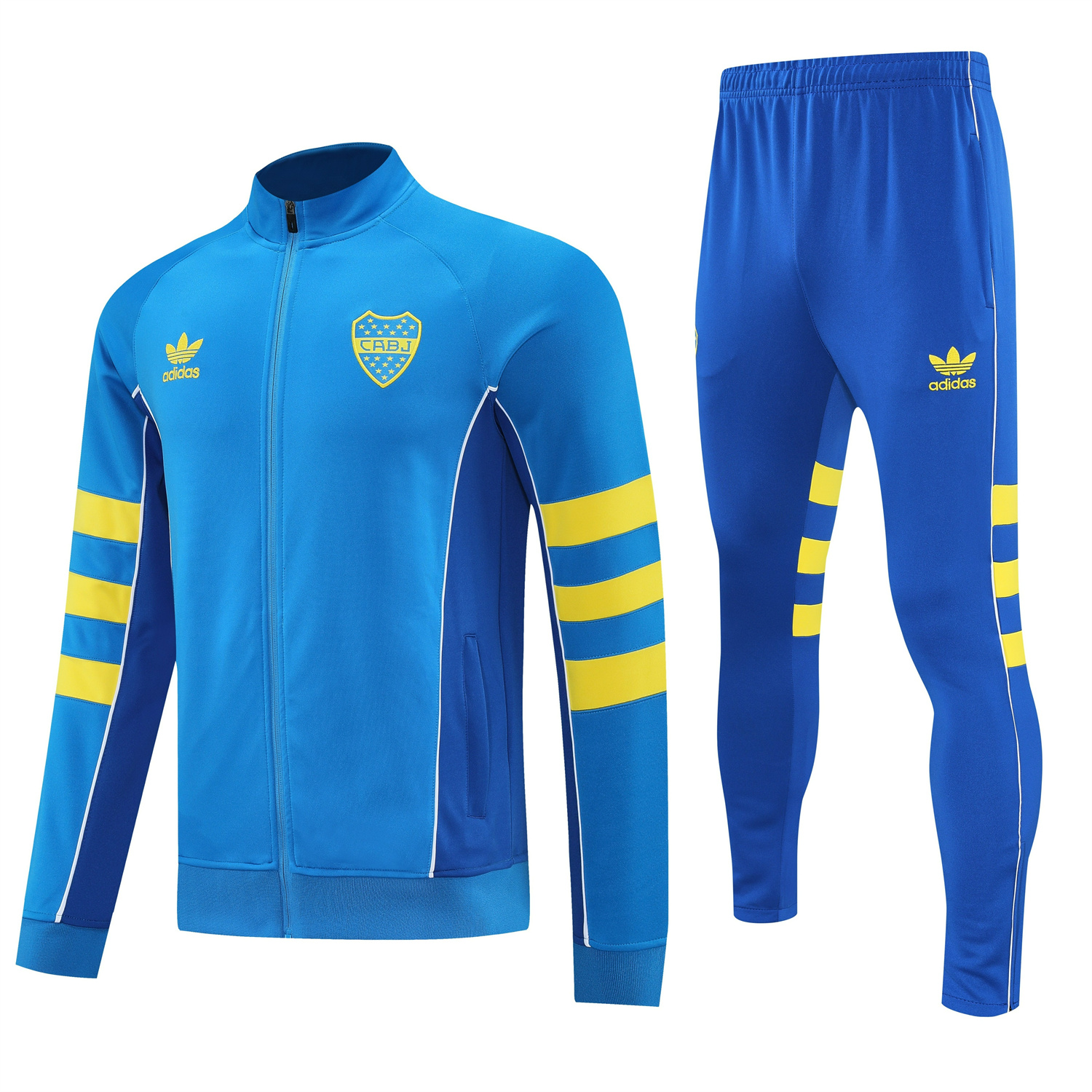 TFK-turbofussballkit-Boca Juniors 25-26 Jacket Training Tracksuit - Light Blue Jackets & Blue Pants