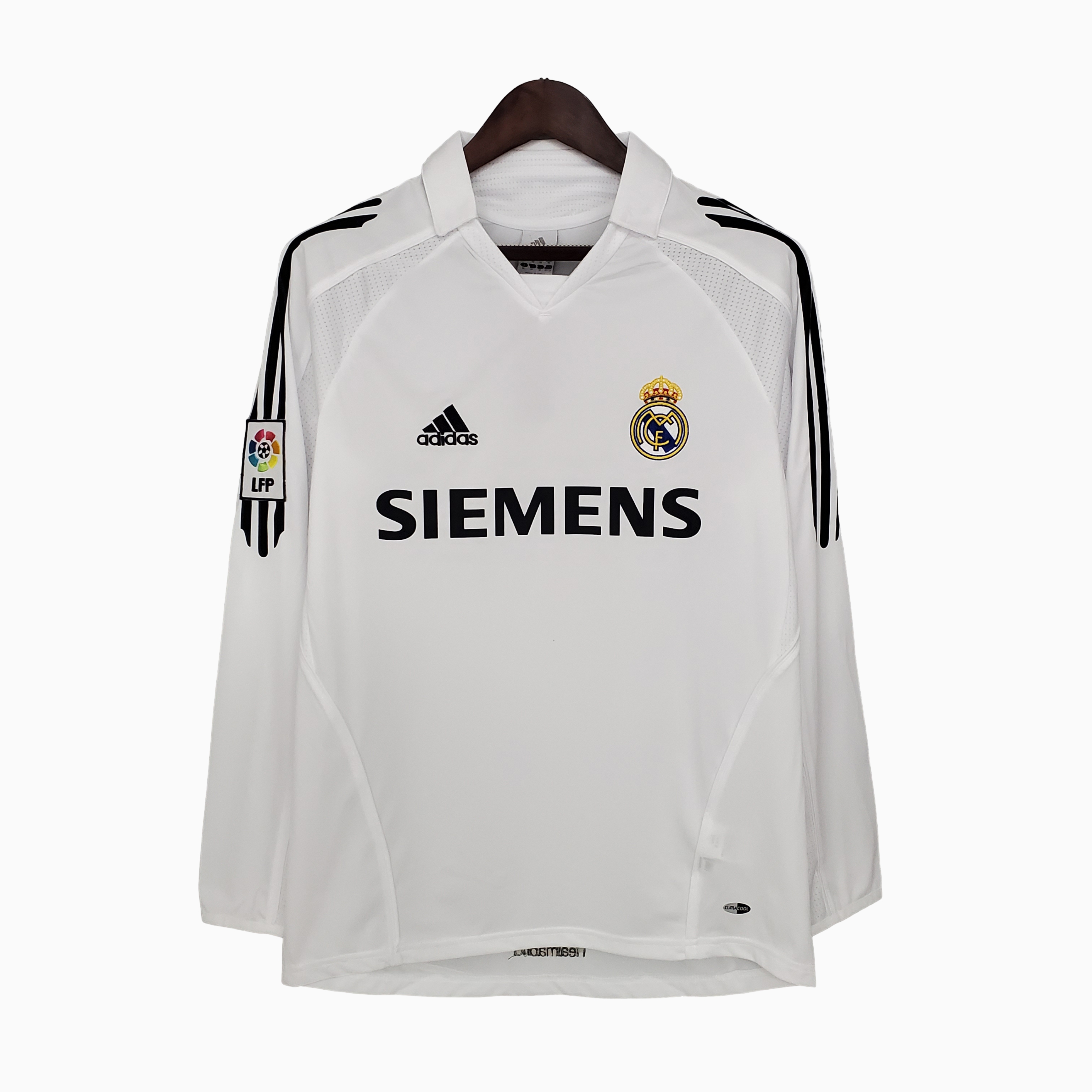 TFK-turbofussballkit-Retro Real Madrid 05-06 Home Stadium Long Sleeve Jersey
