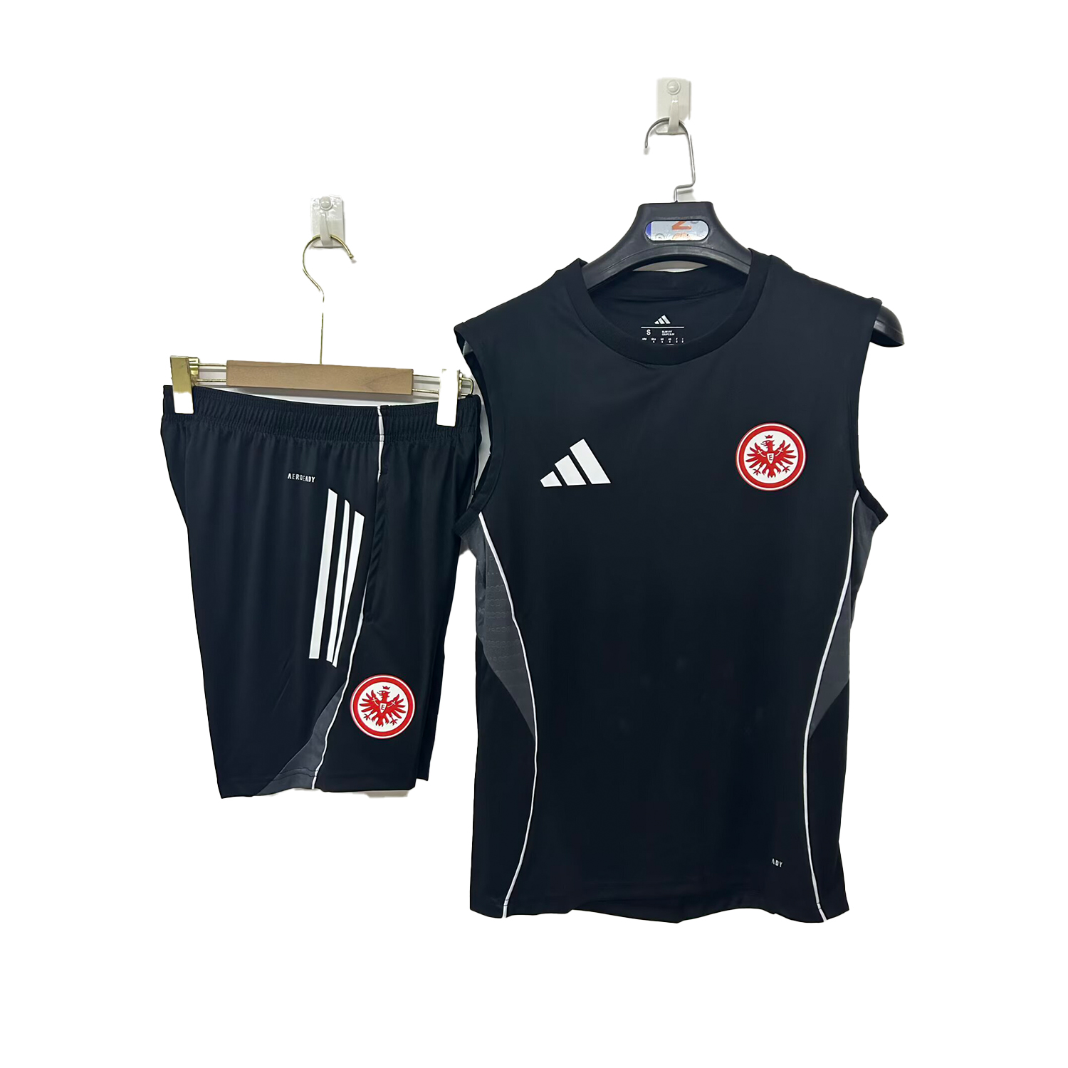 TFK-turbofussballkit-Frankfurt 25-26 Vest Training Set - Black Vest & Black Short
