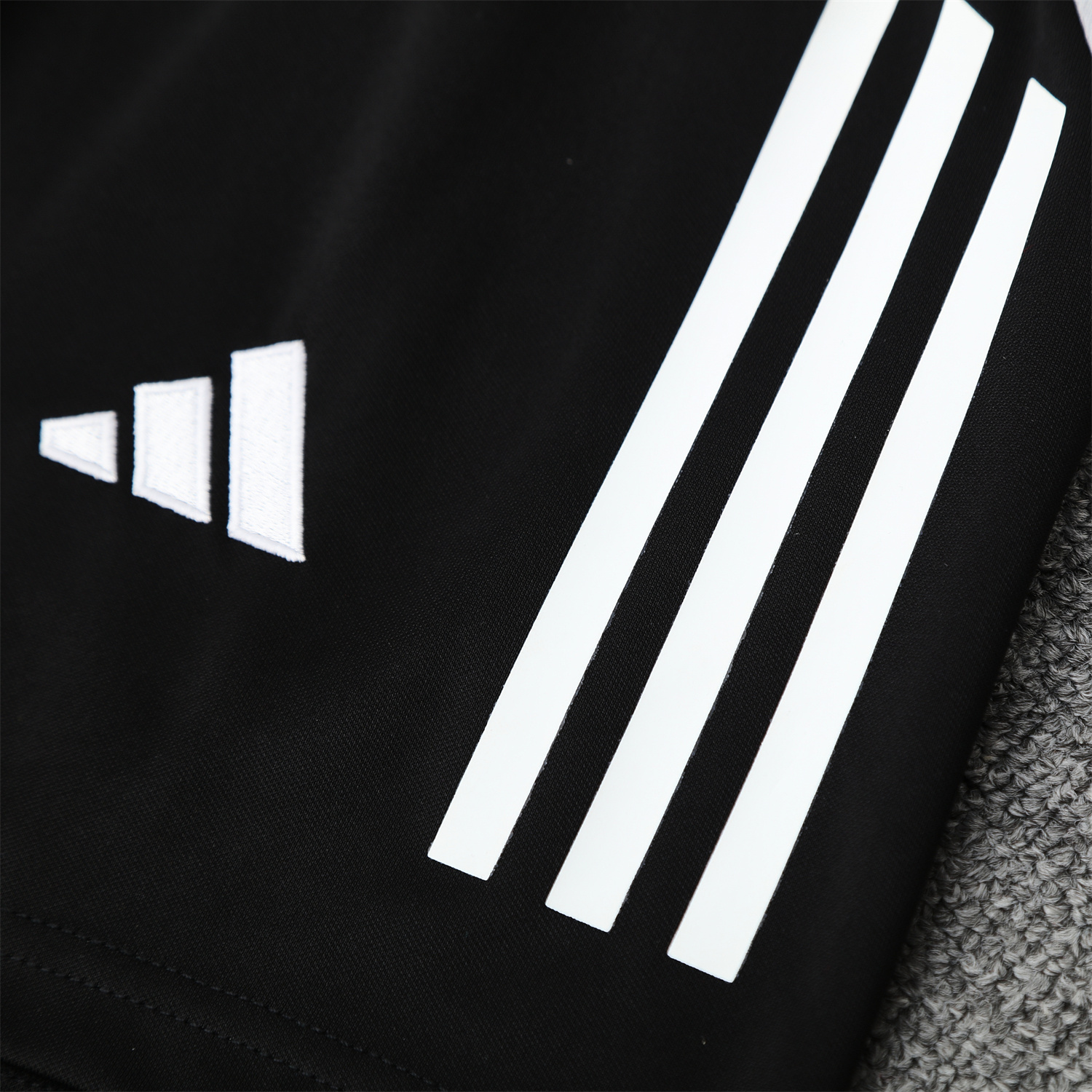 TFK-turbofussballkit-Real Madrid 25-26 Vest Training Set - Green-Black Dragon Vest & Black-White Shorts