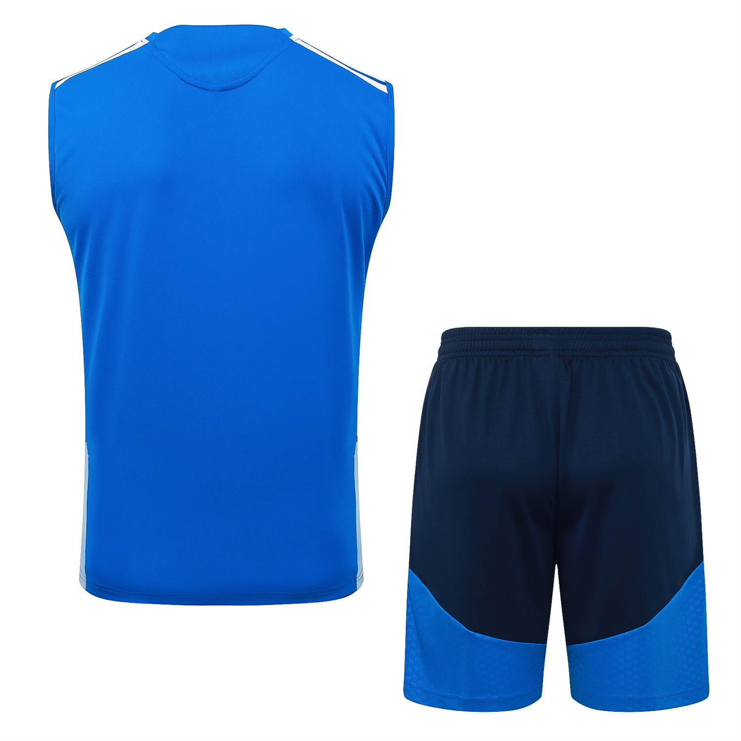 TFK-turbofussballkit-Cruzeiro 25-26 Vest Training Set - Ocean Blue Vest and Dark Blue Shorts