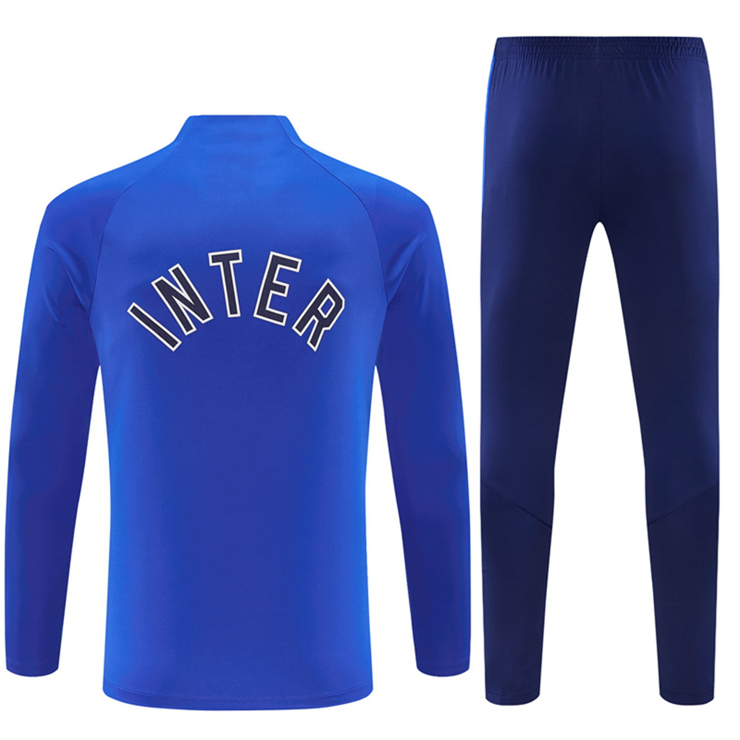 TFK-turbofussballkit-Inter Milan 26-27 Kids Long Sleeve Training Set - Blue Top & Royal Blue Pants
