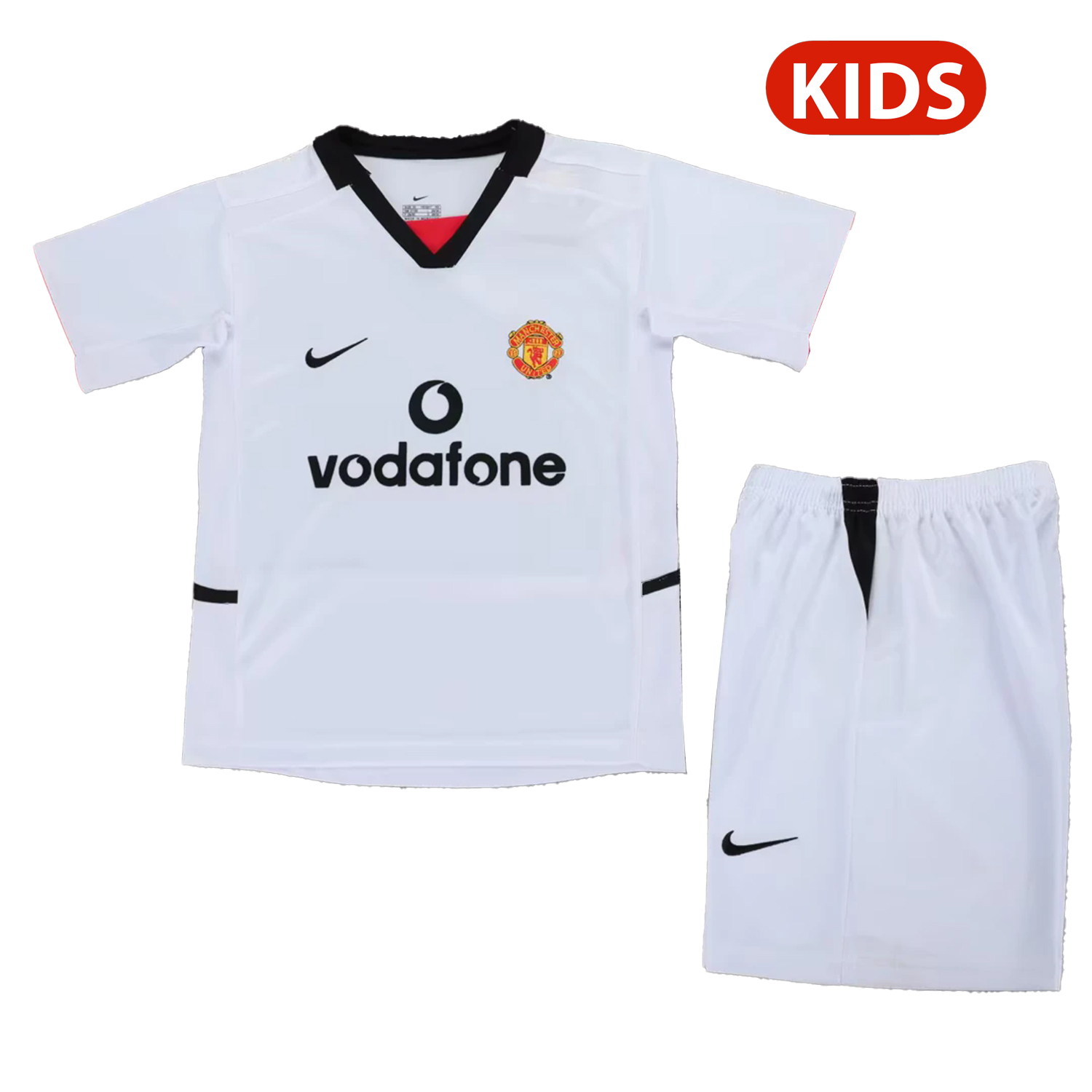 TFK-turbofussballkit-Retro Manchester United 2002-03 Away Kids Kit