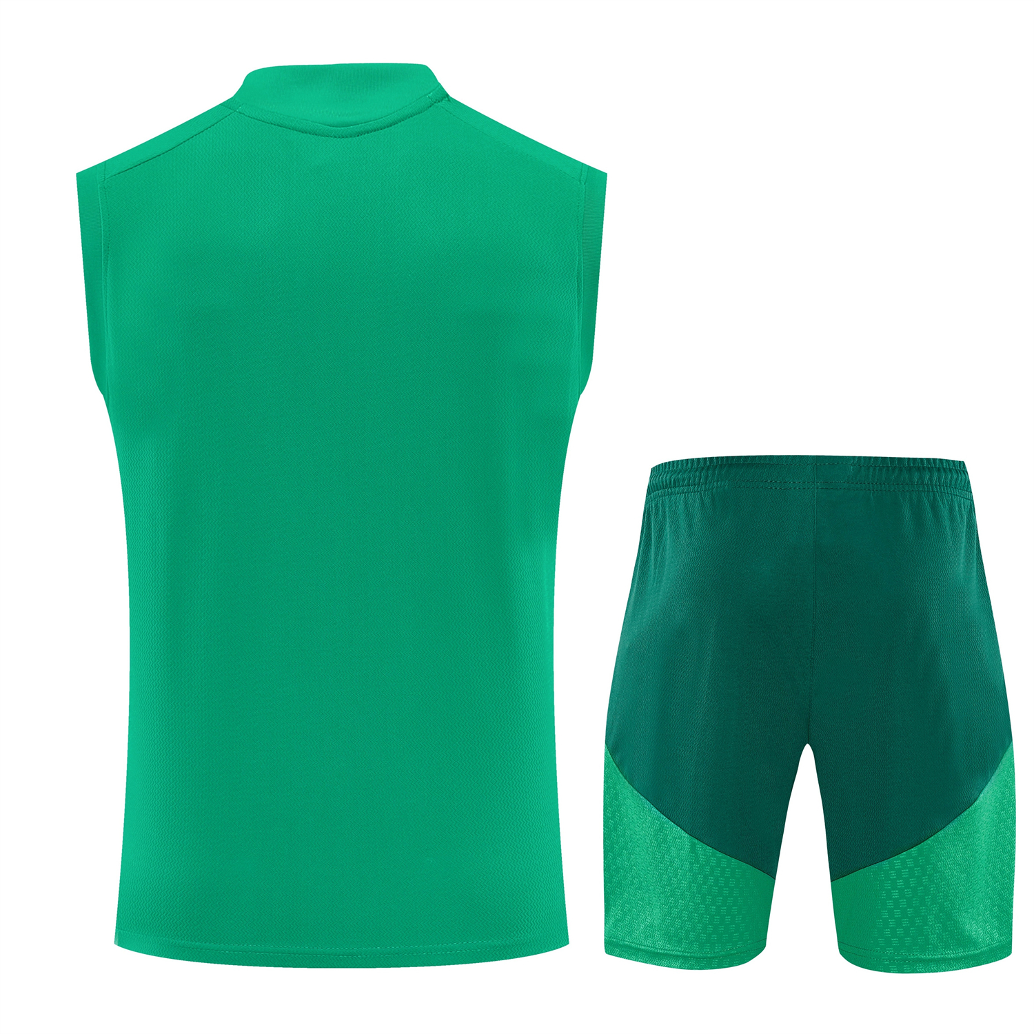 TFK-turbofussballkit-Algeria 2026 Vest Training Set - Green Vest and Shorts