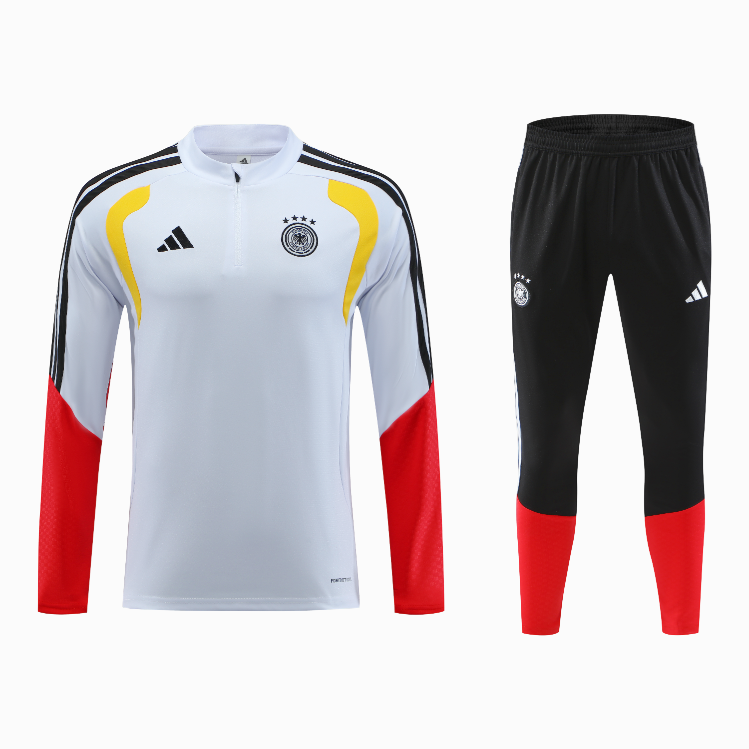 TFK-turbofussballkit-Germany 2026 Kids Long Sleeve Training Set - White Top & Pants