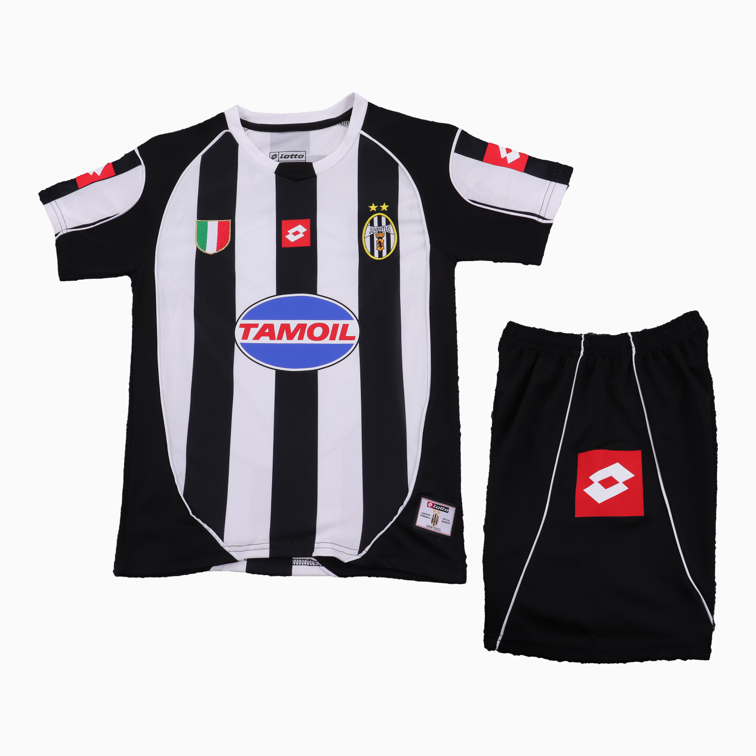 TFK-turbofussballkit-Retro Juventus 2002-03 Home Kids Kit